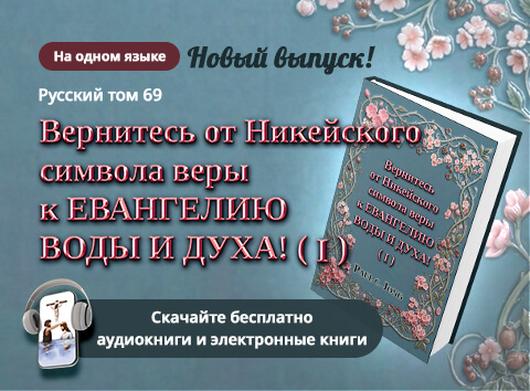Книга 69 из христианской книжной серии Paul C. Jong: Вернитесь от Никейского символа веры к ЕВАНГЕЛИЮ ВОДЫ И ДУХА! (I)