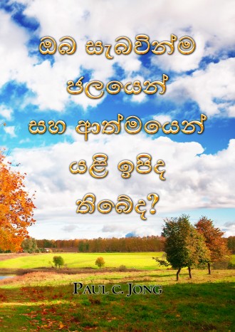 ඔබ සැබවින්ම ජලයෙන් සහ ආත්මයෙන් යළි ඉපිද තිබේද?