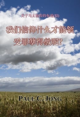 关于马太福音的布道 (Ⅱ) - 我们信仰什么才能领受罪孽得赦呢? 关于马太福音的布道 (Ⅱ) - 我们信仰什么才能领受罪孽得赦呢?